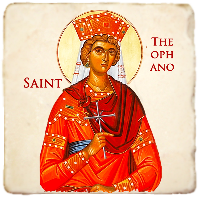 St.Theophano Martinakia Icon,Women Saint,Marble Icon,Handmade,Prayer gift,Christian Icon