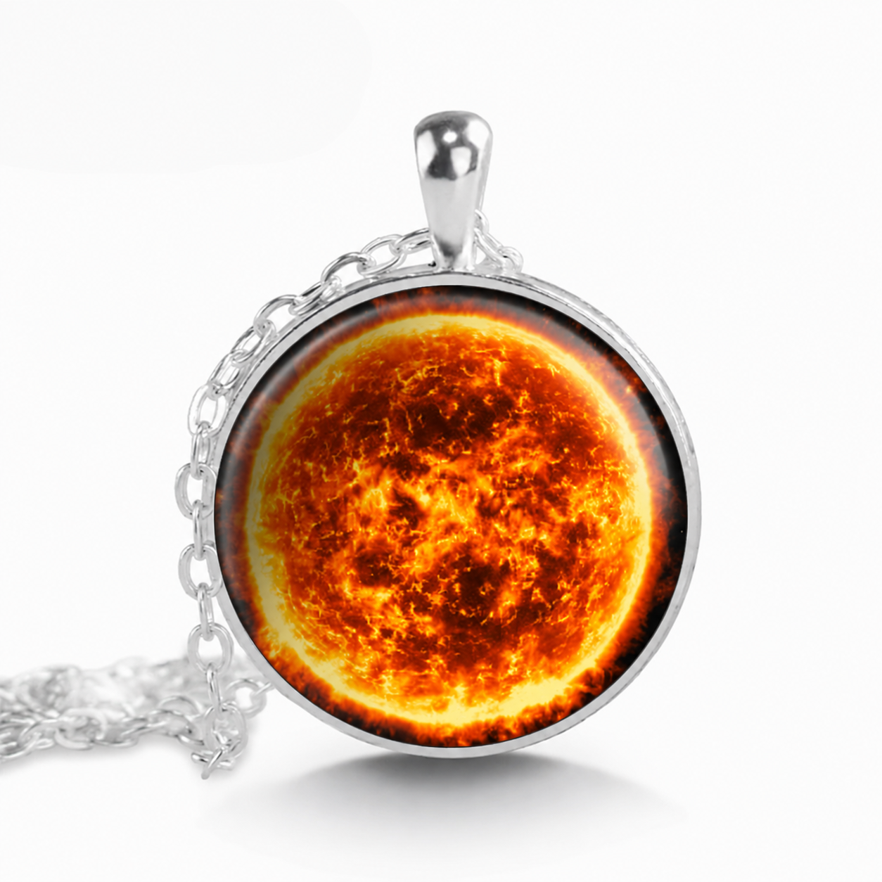 Sun Pendant Necklace,Celestial Jewelry
