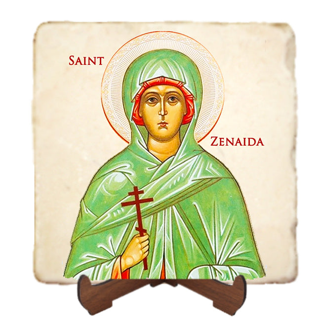 St.Zenaida of Tarsus Icon,Women Saint,Marble Icon,Handmade,Prayer gift,Christian Icon