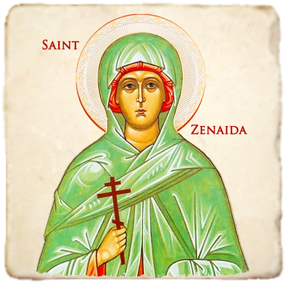 St.Zenaida of Tarsus Icon,Women Saint,Marble Icon,Handmade,Prayer gift,Christian Icon
