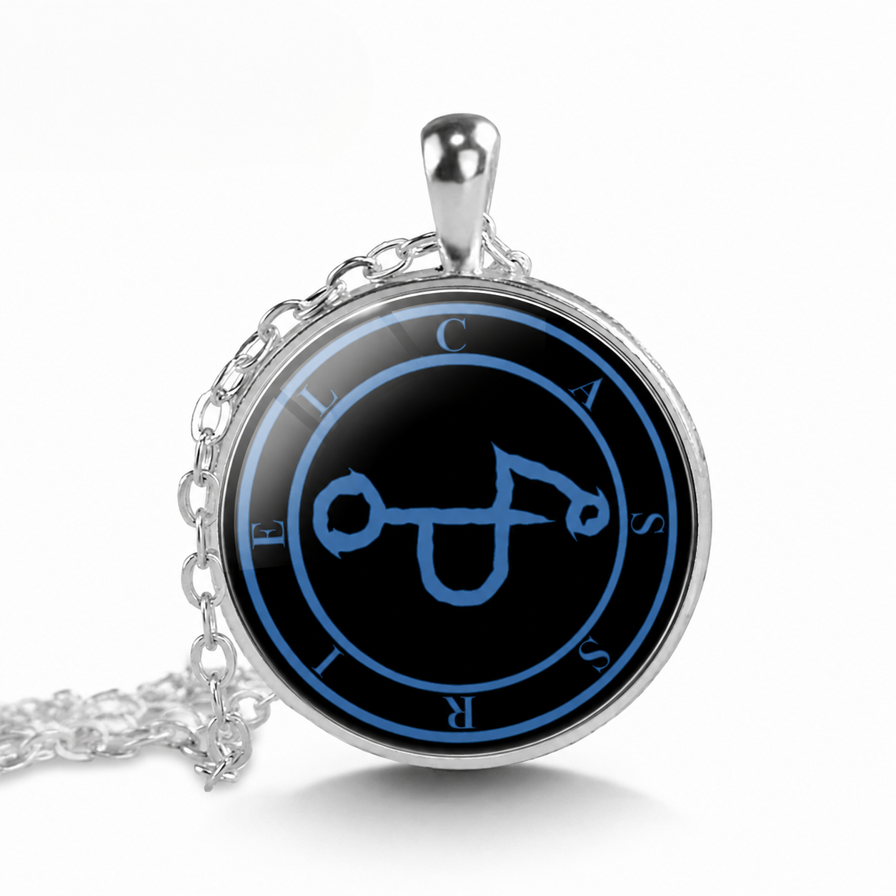 Cassriel Sigil Pendant Necklace,Angelic Seal, Spiritual Protection Amulet,Esoteric Talisman Jewelry