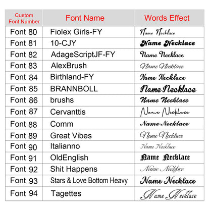 Personalized Heart Birthstone Gift Name Necklace With Birthstone