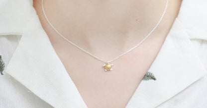 Turtle Silver Necklace