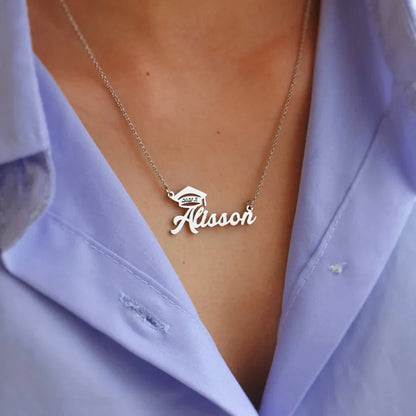 Personalized Graduate Cap Necklace
