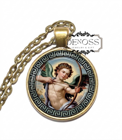 EROS Necklace,Greek Mythology,God of Love,God of Desire,God of Sex,Romance & Passion Jewelry