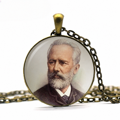TCHAIKOVSKY Necklace,Pyotr Ilyich Tchaikovsky,Romantic Period,Swan Lake,The Nutcracker,Composer,Musician,Russian