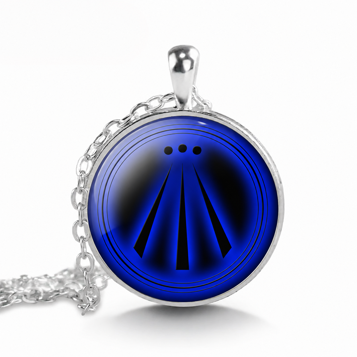 Awen Druid Celtic Necklace,Pagan Rune Pendant Necklace,Occult Jewelry