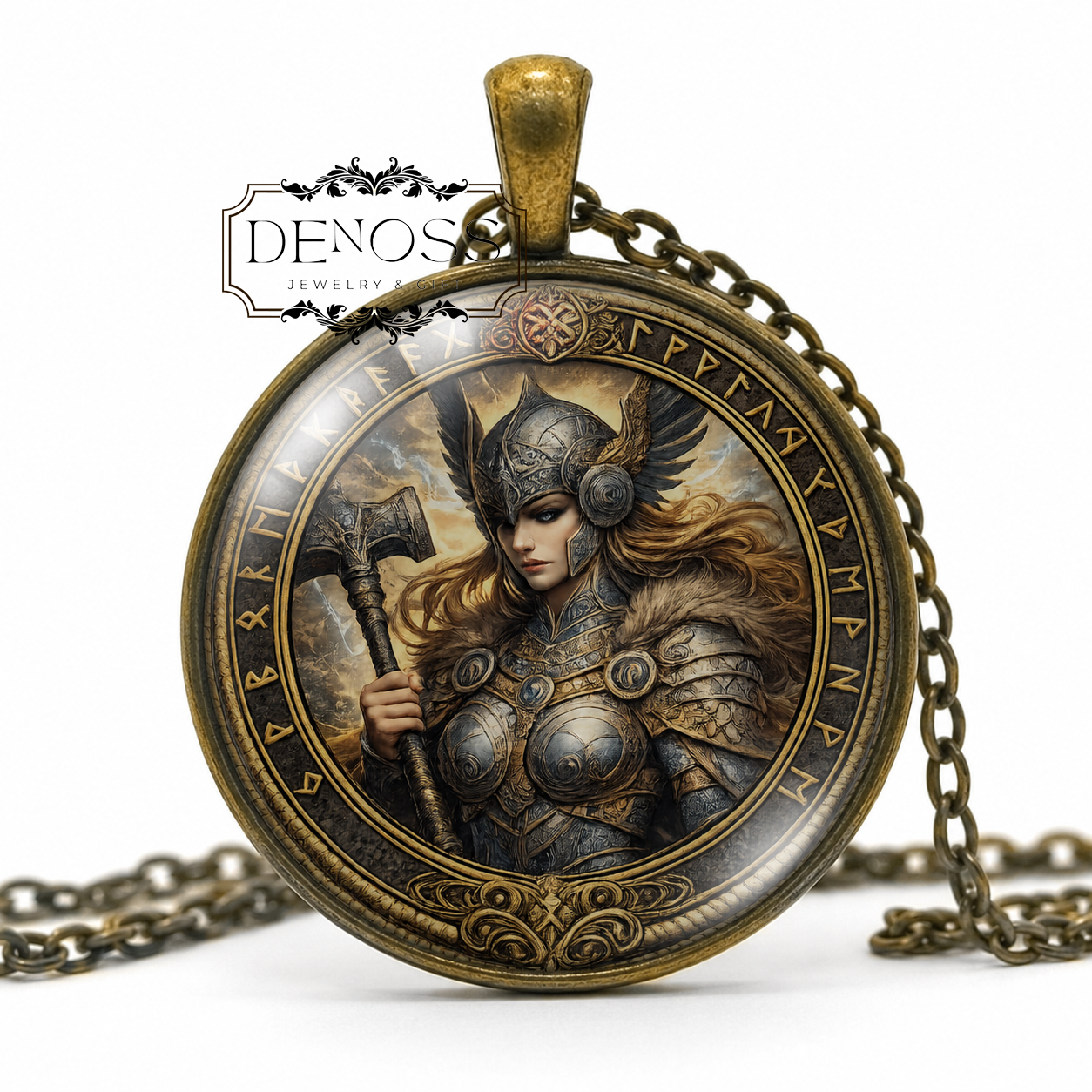 RÓTA Necklace,Norse,Valkyrie,Shape-shifting,Odin’s Servant,Goddess of Battle,Goddess of Fate,Goddess of Destiny,Valhalla