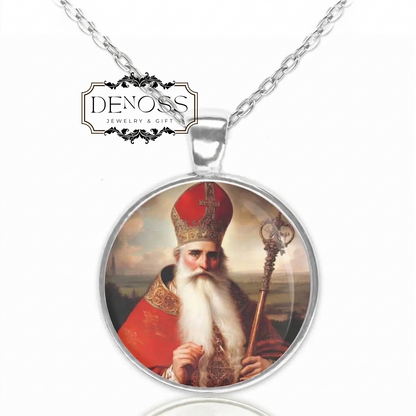 Saint Adalbert of Prague Necklace,Religious Jewelry Christian Pendant