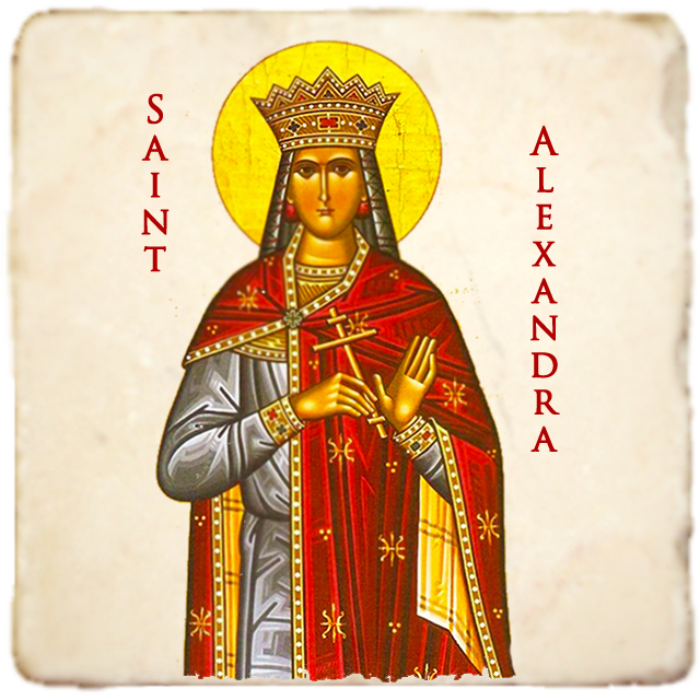 St.Alexandra Icon,Women Saint,Marble Icon,Handmade,Prayer gift,Christian Icon