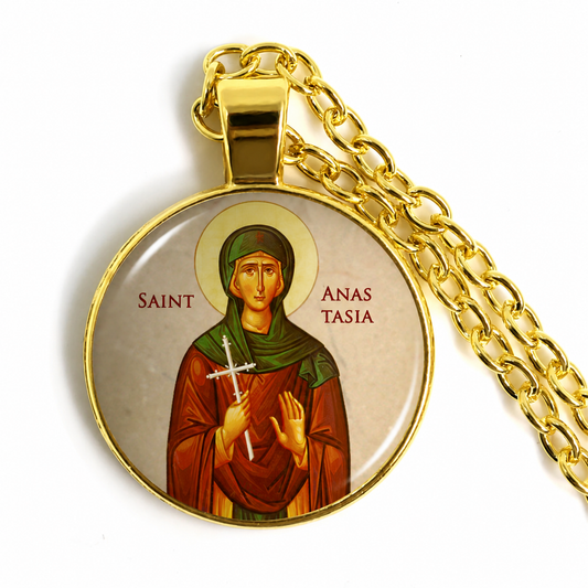Saint Anastasia of Rome Orthodox Necklace