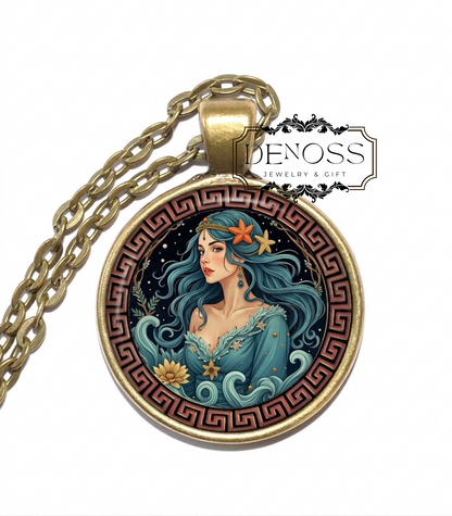 EURYBIA Necklace,Goddess of Cosmic Balance,Strength of Sea & Stars,Graceful Force of Nature,Ancient Soul of Wind and Wave