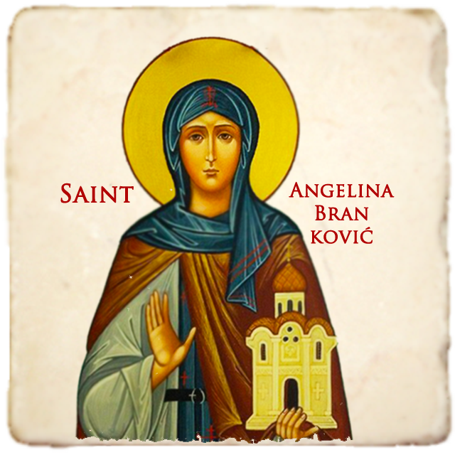 St.Angelina Branković of Serbia Icon,Women Saint,Marble Icon,Handmade,Prayer gift,Christian Icon