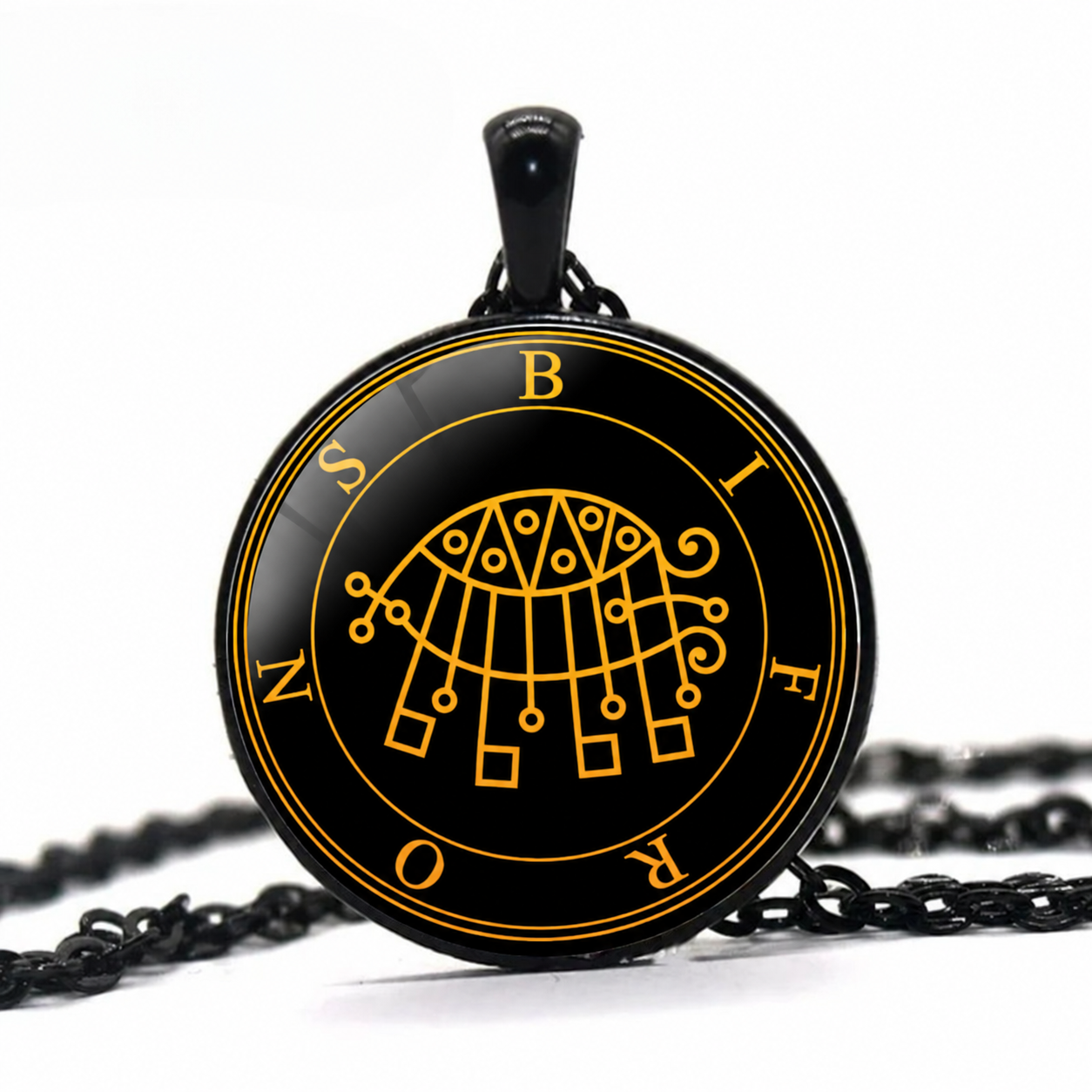 Blifrons Sigil Pendant Necklace ,Goetia Demon Seal Talisman Esoteric Ritual Jewelry