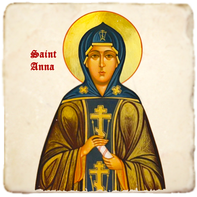St.Anna of Kashin Icon,Women Saint,Marble Icon,Handmade,Prayer gift,Christian Icon