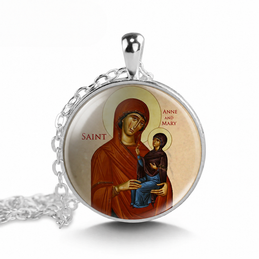 Saint Anne and Mary Necklace