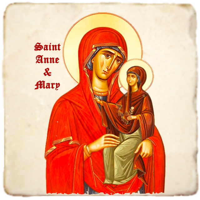 St. Anne Icon,Women Saint,Marble Icon,Handmade,Prayer gift,Christian Icon