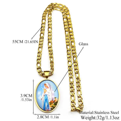 Virgin Mary,Christian Necklace,Religious Gift Jewelry