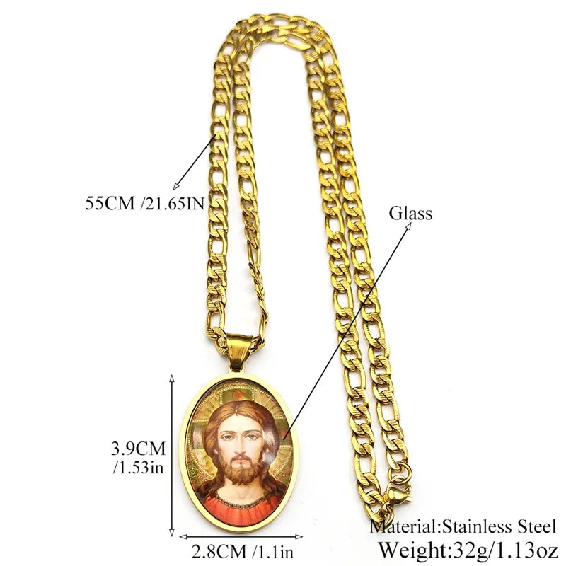 Jesus Cross,Christian Necklace,Religious Gift Jewelry