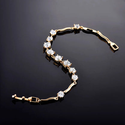 Elegant Bracelet with Zircon Stones