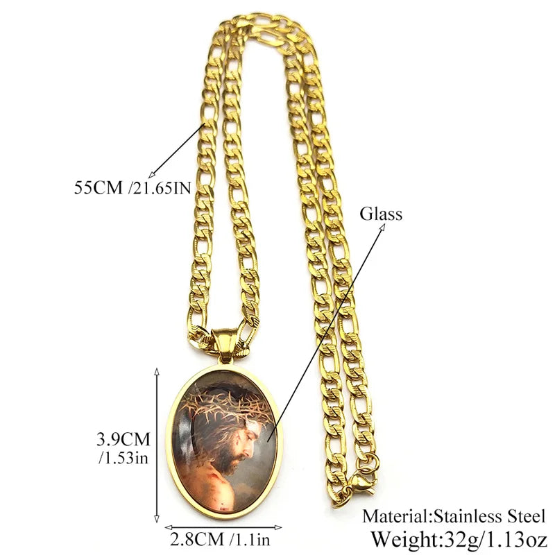 Jesus Crown of Thorns,Christian Necklace,Religious Gift Jewelry