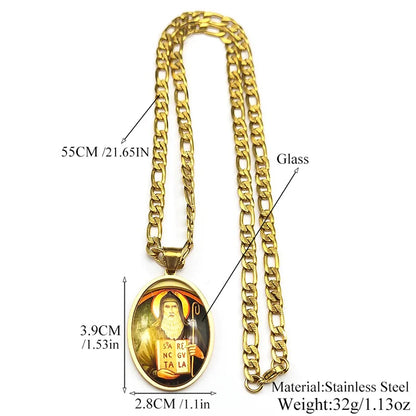 St.Benedict,Catholic,Christian Necklace,Religious Gift Jewelry