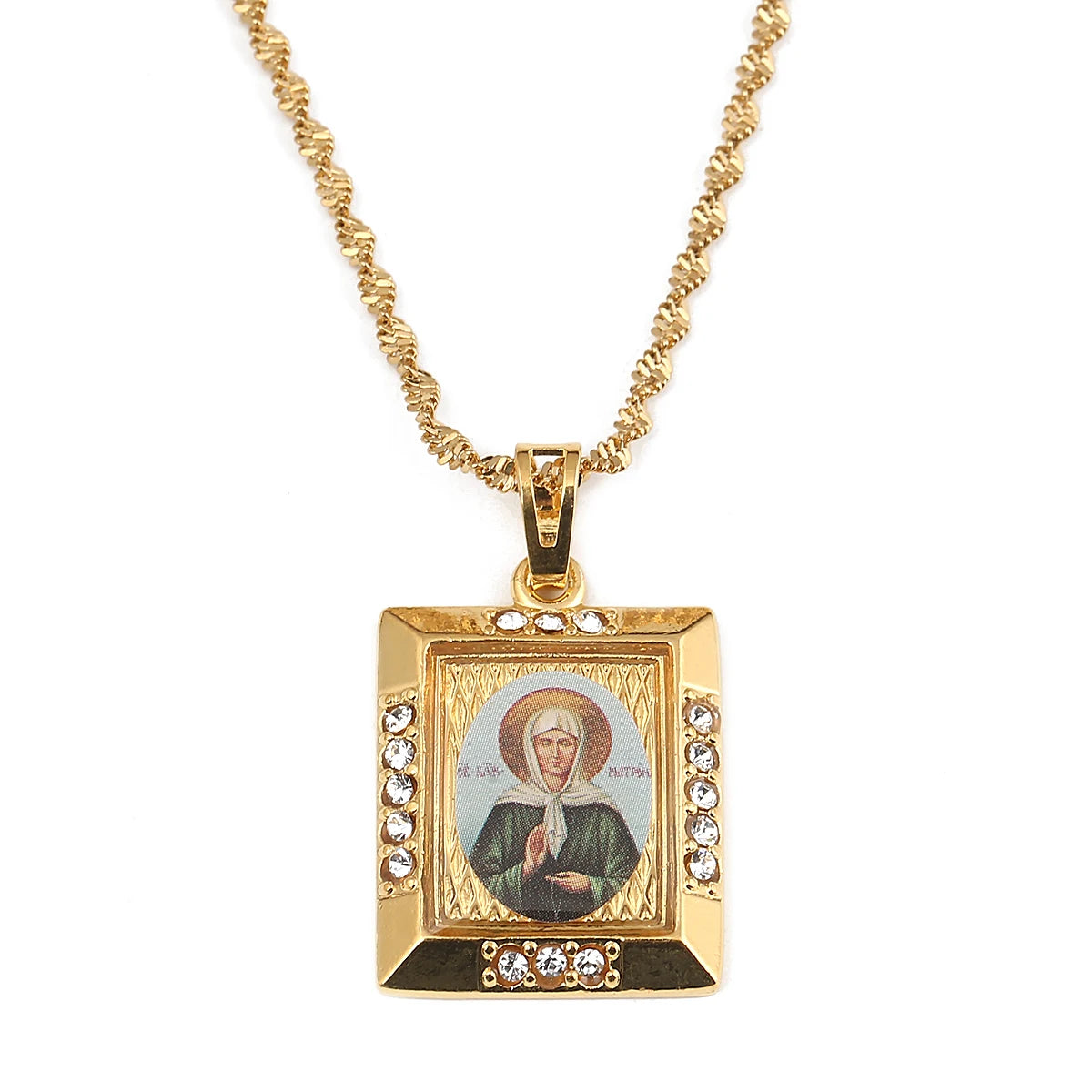Blessed Matrona of Moscow Pendant Necklaces,Christian Necklace