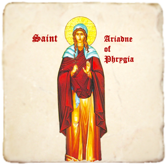 St.Ariadna Icon,Women Saint,Marble Icon,Handmade,Prayer gift,Christian Icon