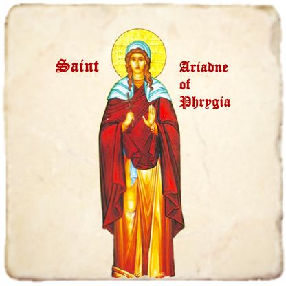 St.Ariadna Icon,Women Saint,Marble Icon,Handmade,Prayer gift,Christian Icon