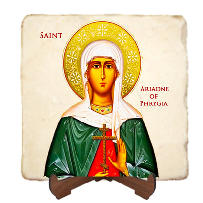 St.Ariadne of Phrygia Icon,Women Saint,Marble Icon,Handmade,Prayer gift,Christian Icon