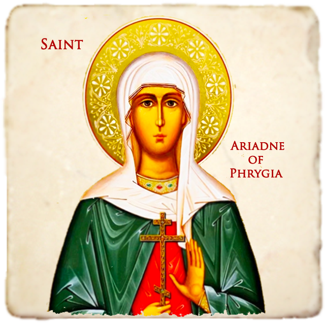 St.Ariadne of Phrygia Icon,Women Saint,Marble Icon,Handmade,Prayer gift,Christian Icon