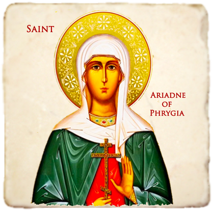 St.Ariadne of Phrygia Icon,Women Saint,Marble Icon,Handmade,Prayer gift,Christian Icon