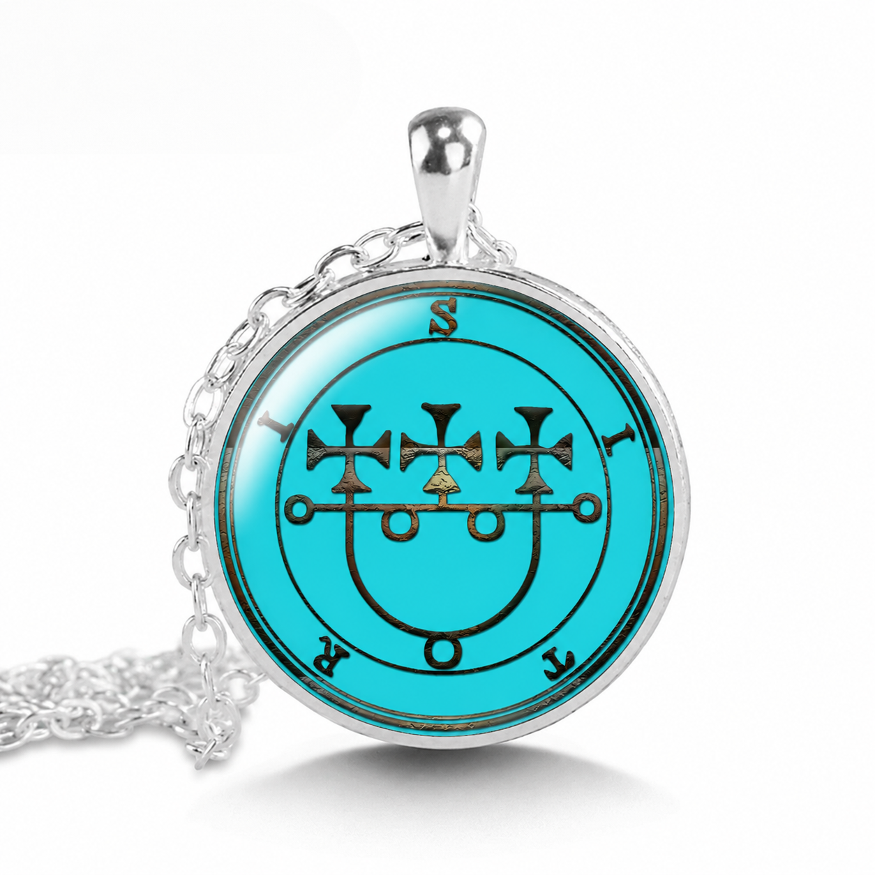 Sitri Sigil Necklace,Satanic Occult Seal Pendant,Witchcraft Ritual Jewelry