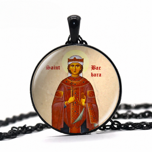 Saint Barbara Orthodox Necklace