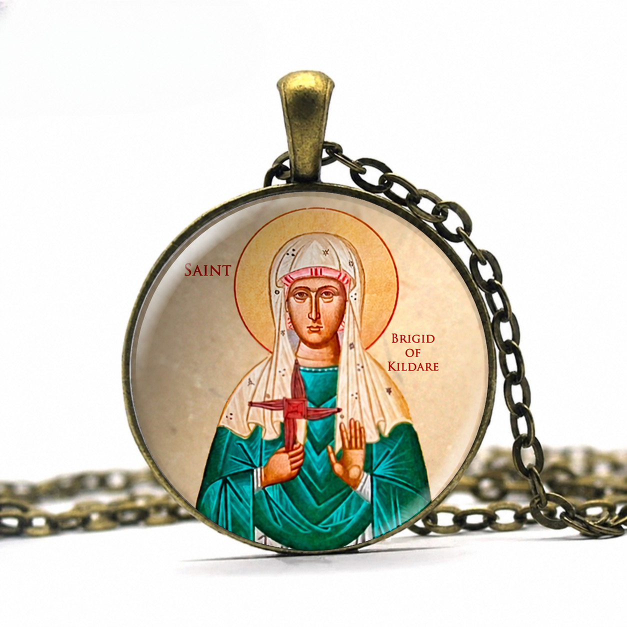 Saint Brigid of Kildare Necklace