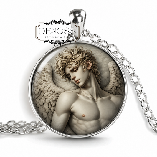 HIMEROS Necklace,God of Desire,God of Yearning,Greek Mythology,Emotional Depth,Symbolic Jewelry - Denoss