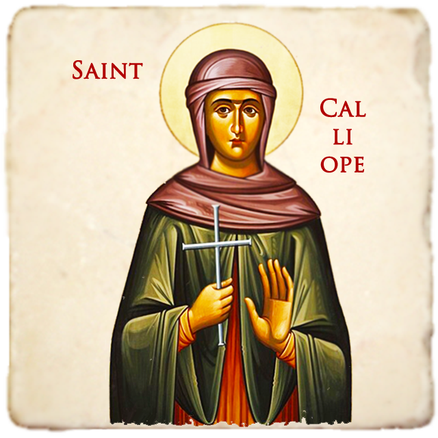 St.Calliope Seton Icon,Women Saint,Marble Icon,Handmade,Prayer gift,Christian Icon