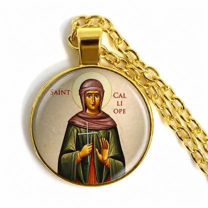 Saint Calliope Orthodox Necklace