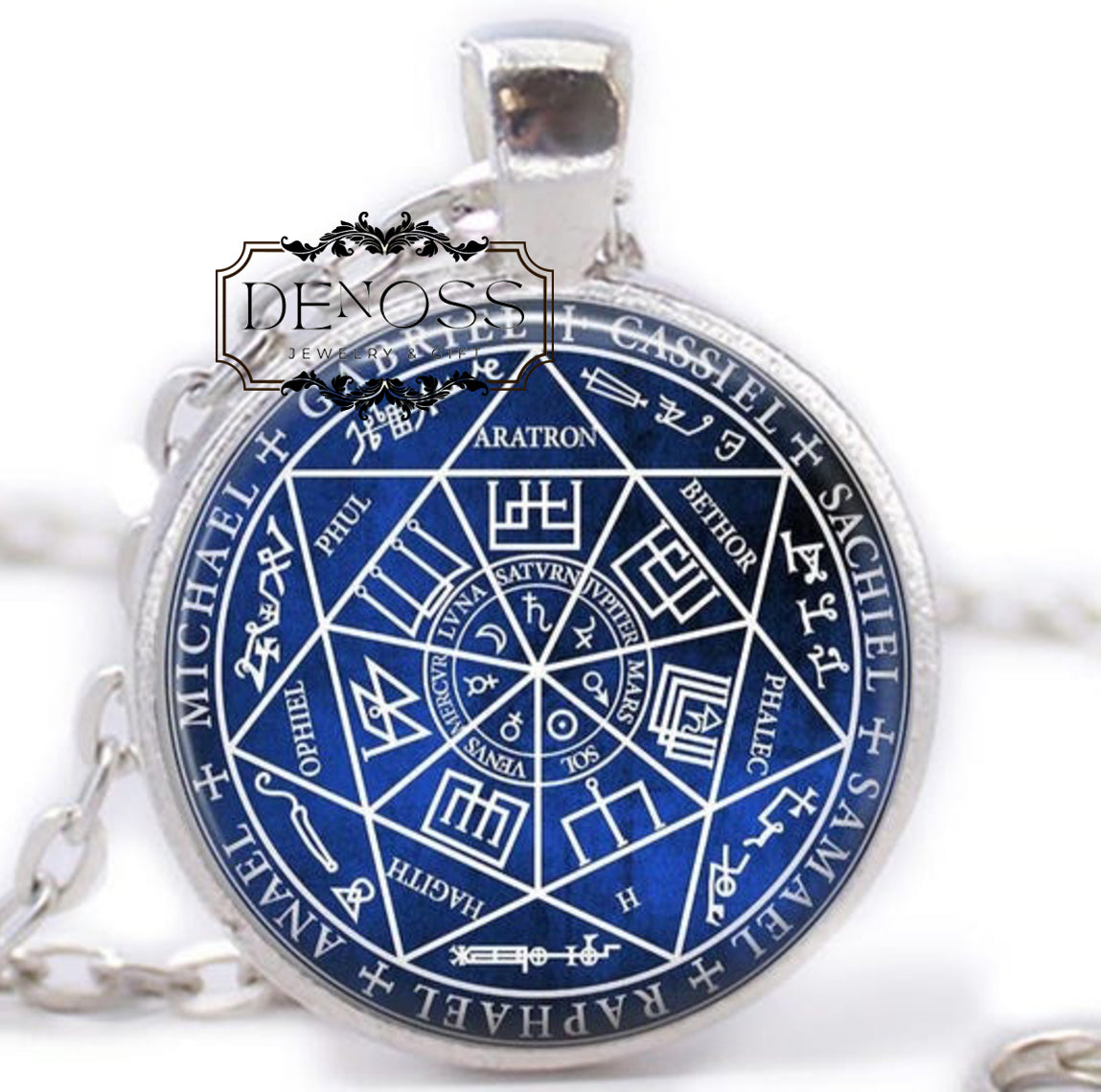 7 Archangels Sigil Seal Necklace,Guardians of Light