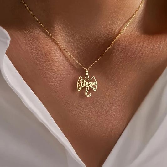 Custom Dragon Name Necklace