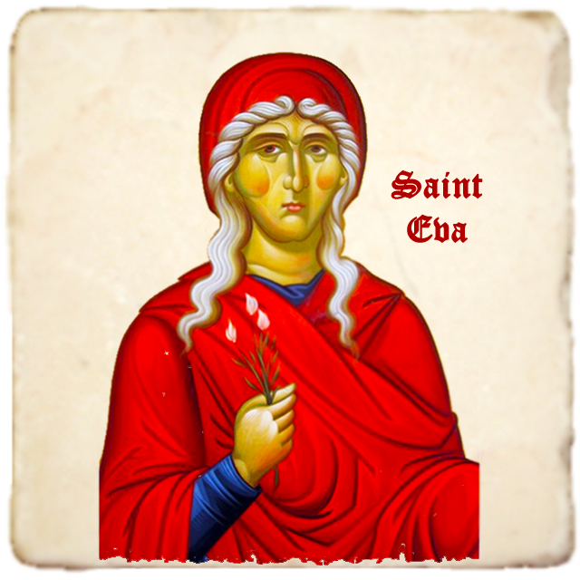 St.Eva Icon,Women Saint,Marble Icon,Handmade,Prayer gift,Christian Icon