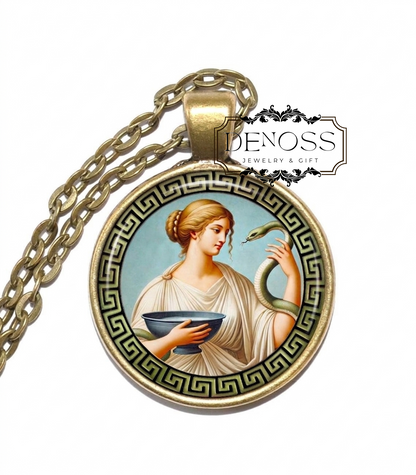 HYGIEIA Necklace,Goddess of Health,Goddess of Hygiene,Goddess of Cleanliness,Greek,Goddess of Family