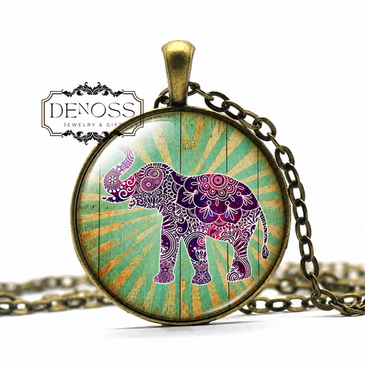 Boho Elephant Necklace,Bohemian Elephant Necklace,Boho Jewelry,Boho Necklace,Boho Chic Gypsy Jewelry,Hippie Jewelry,Hippy Jewelry