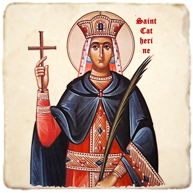 St.Catherine Icon,Women Saint,Marble Icon,Handmade,Prayer gift,Christian Icon