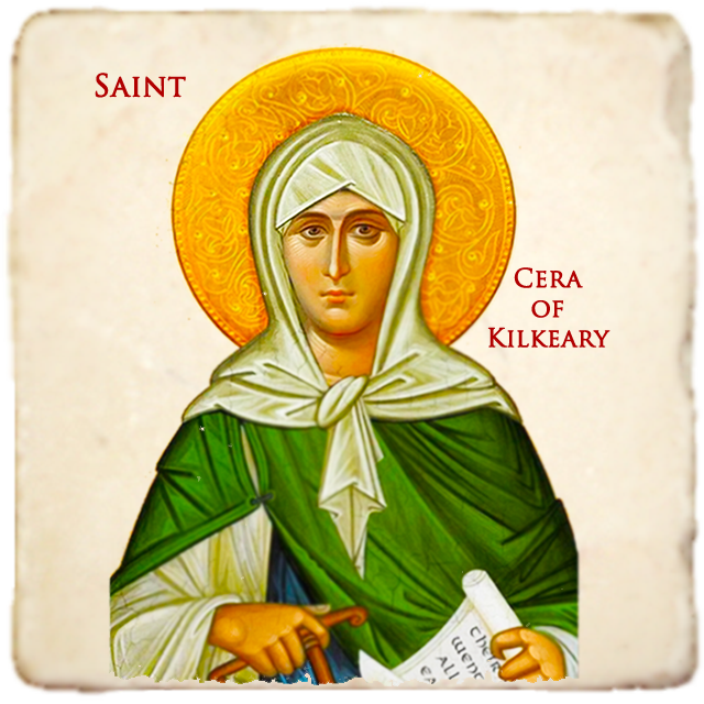 St.Cera of Kilkeary Icon,Women Saint,Marble Icon,Handmade,Prayer gift,Christian Icon