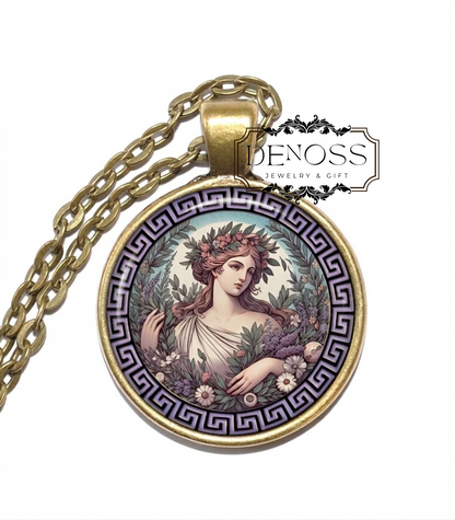 IASO Necklace,Goddess of Healing and Recovery,Greek, Mythology,Medicine and Healing,Daughter of Asclepius,Divine Health