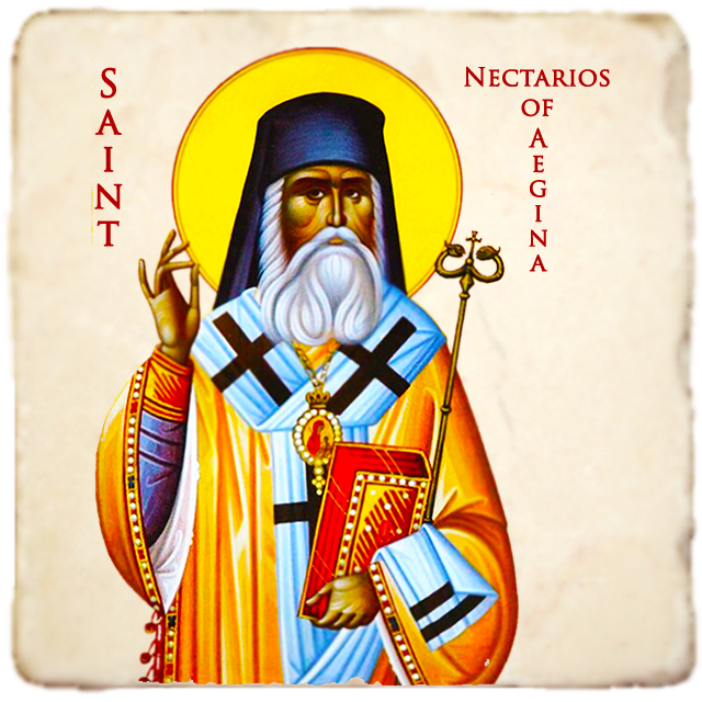 St Nectarios of Aegina Men Saints,Marble Icon,Handmade,Prayer gift,Christian Icon