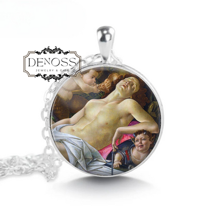 Botticelli Venus and Mars Pendant Necklace Art Lover Jewellery