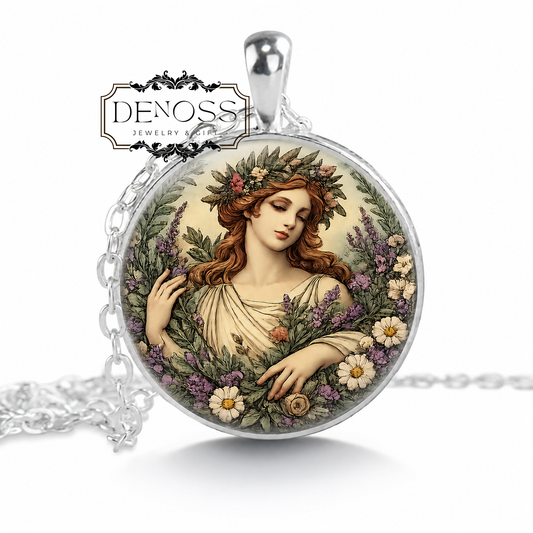 IASO Necklace,Goddess of Healing and Recovery,Greek Mythology,Medicine and Healing,Daughter of Asclepius,Divine Health