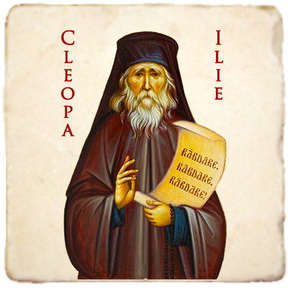 Elder Cleopa Ilie Orthodox Icon,Men Saints,Marble Icon,Handmade,Prayer gift